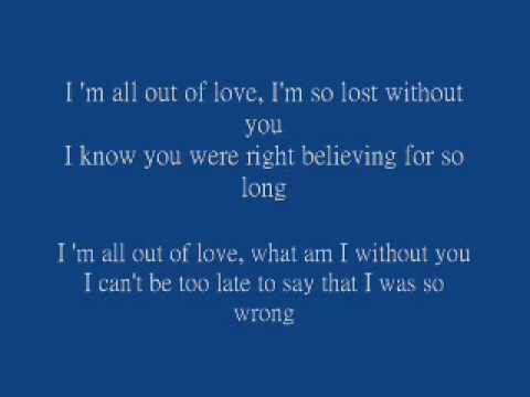 Air Supply / Westlife - All Out Of Love